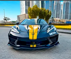 Rent a 2021 Chevrolet Corvette in Palm Jumeirah photo 2